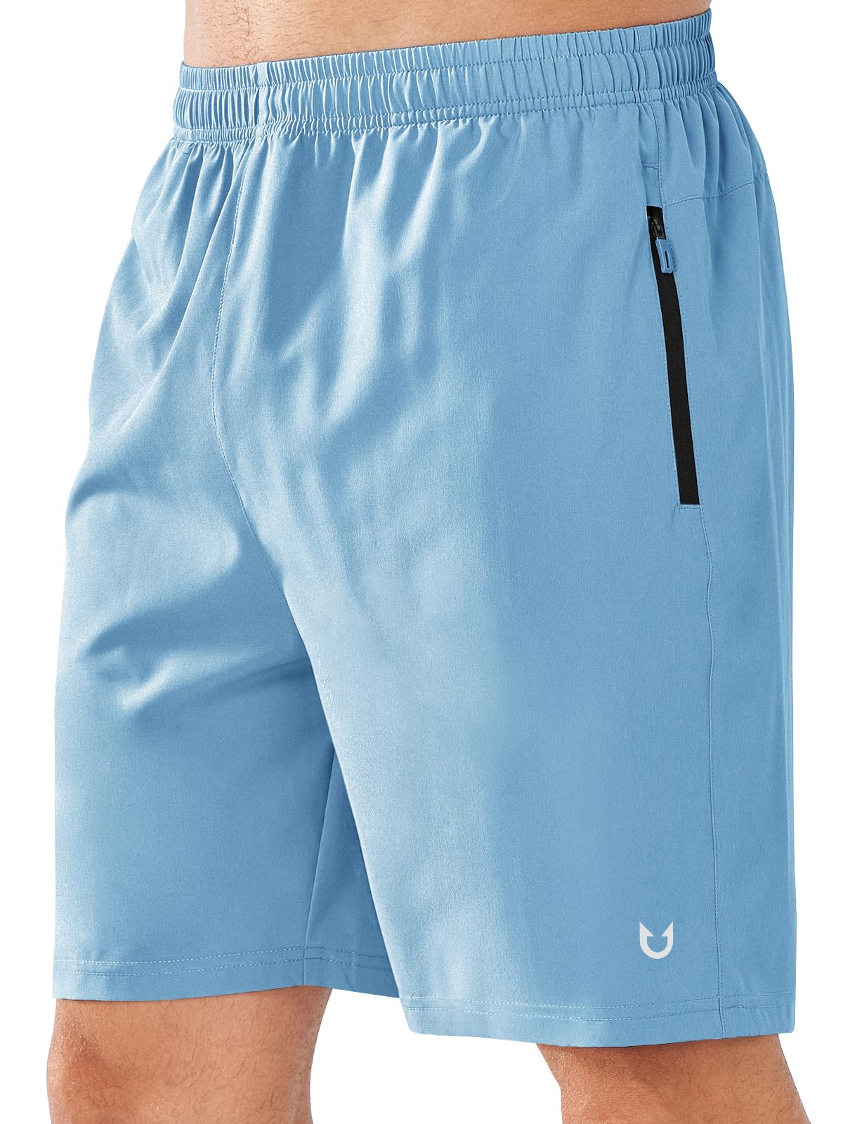 NORTHYARD Men's Quick-Dry Athletic Running Shorts with Zip Pockets