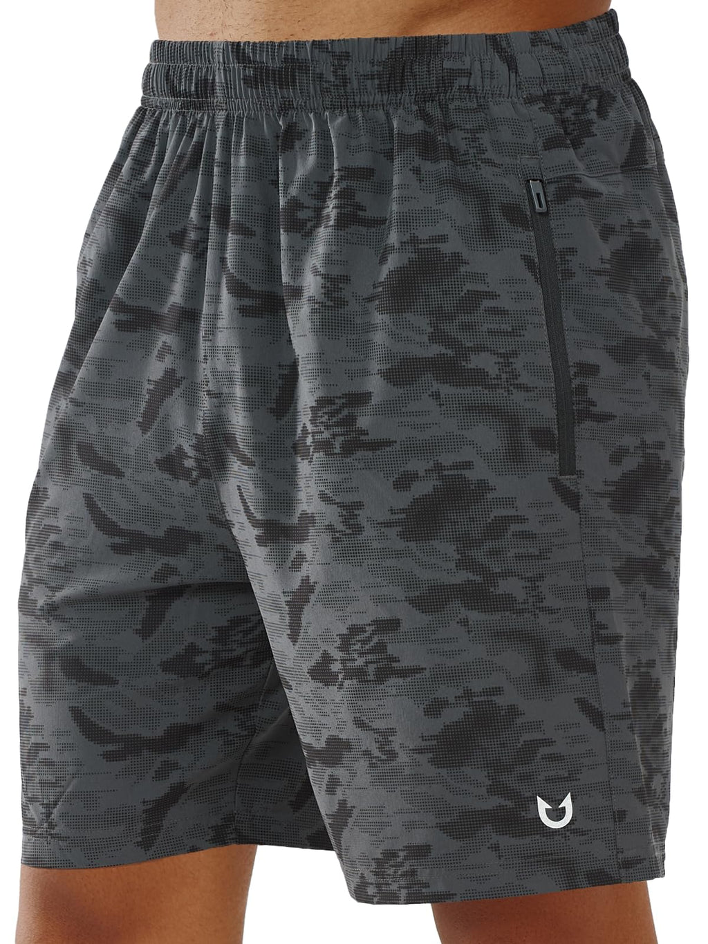 NORTHYARD Men's Quick-Dry Athletic Running Shorts with Zip Pockets
