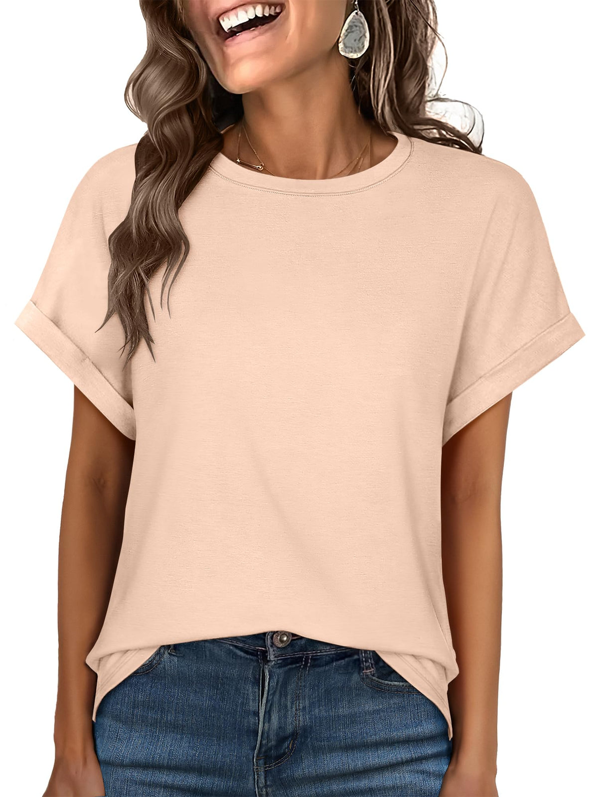 ANRABESS Women's Oversized Short Sleeve T Shirts