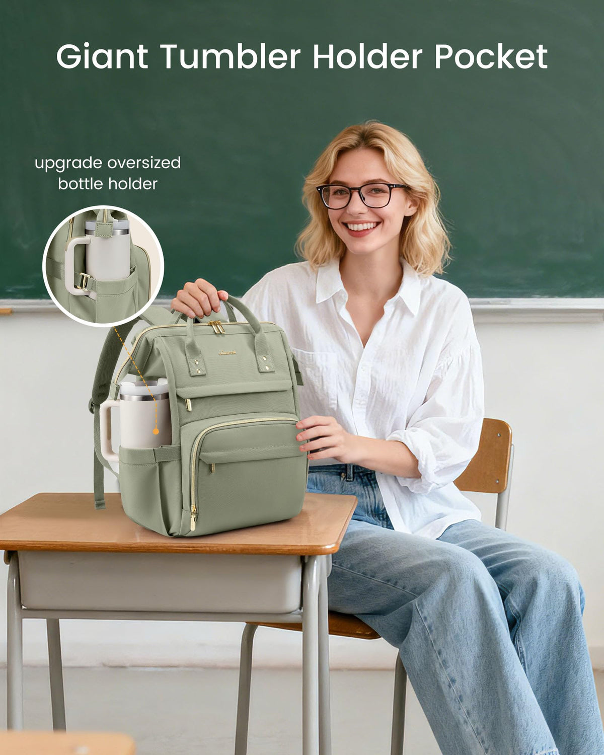 LOVEVOOK Laptop Backpack for Women Travel Business Computer Work Bag