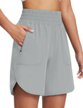 baleaf Women's Athletic Shorts 7'' Running Workout Zipper Pockets UPF50+