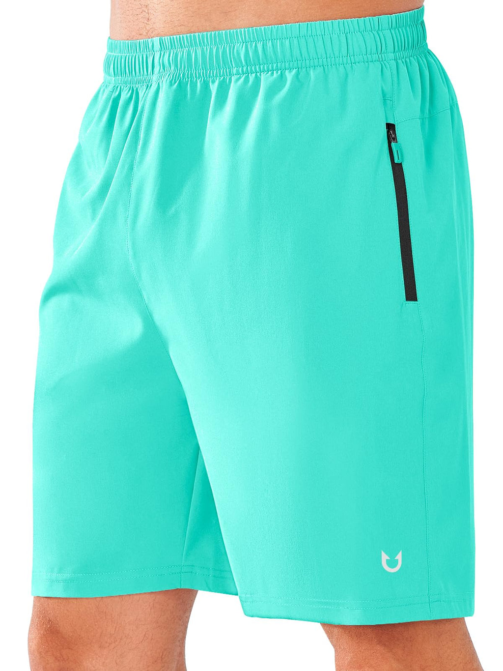 NORTHYARD Men's Quick-Dry Athletic Running Shorts with Zip Pockets