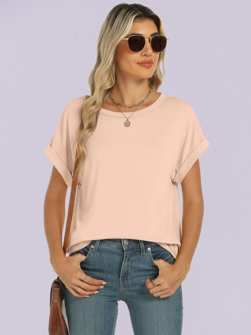 ANRABESS Women's Oversized Short Sleeve T Shirts
