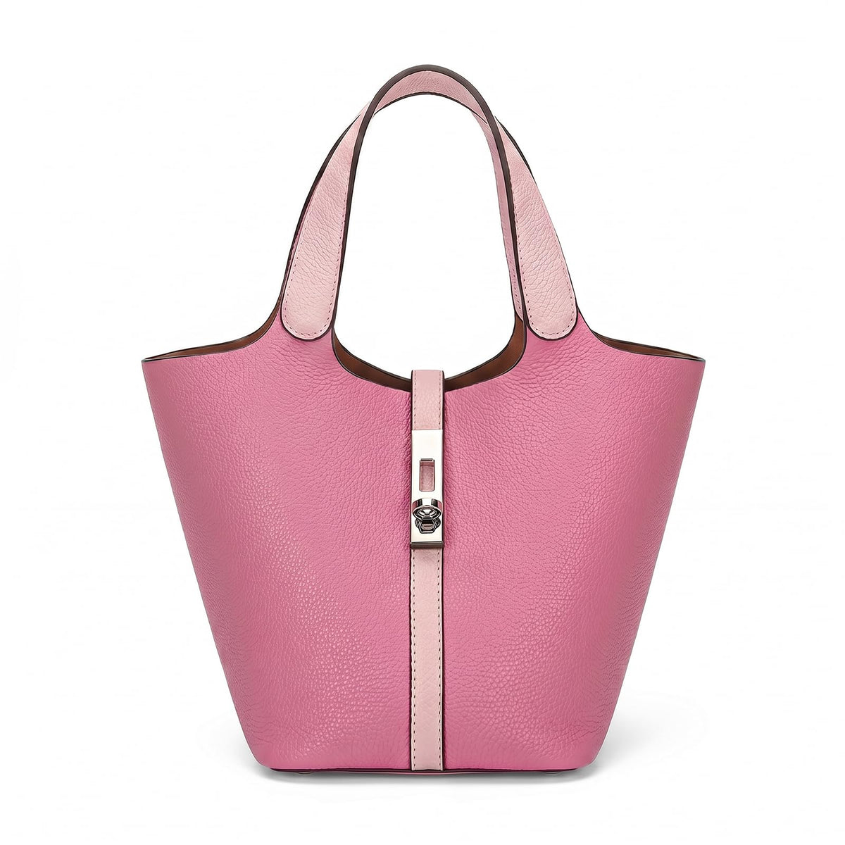 Women's Vegan Leather Top Handle Satchel Tote Handbag