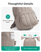 BAGSMART Women's Quilted Laptop Backpack for College & Travel
