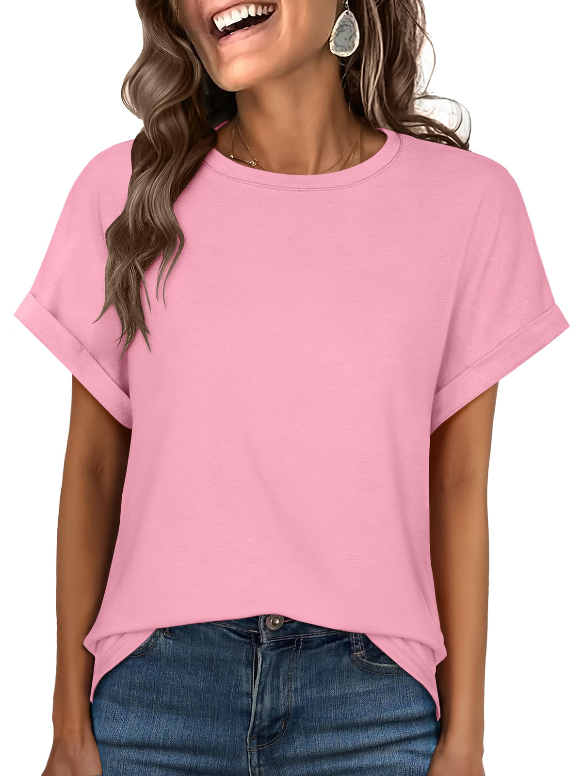 ANRABESS Women's Oversized Short Sleeve T Shirts