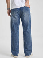 JMIERR Men's Stretch Baggy Wide-Leg Denim Jeans