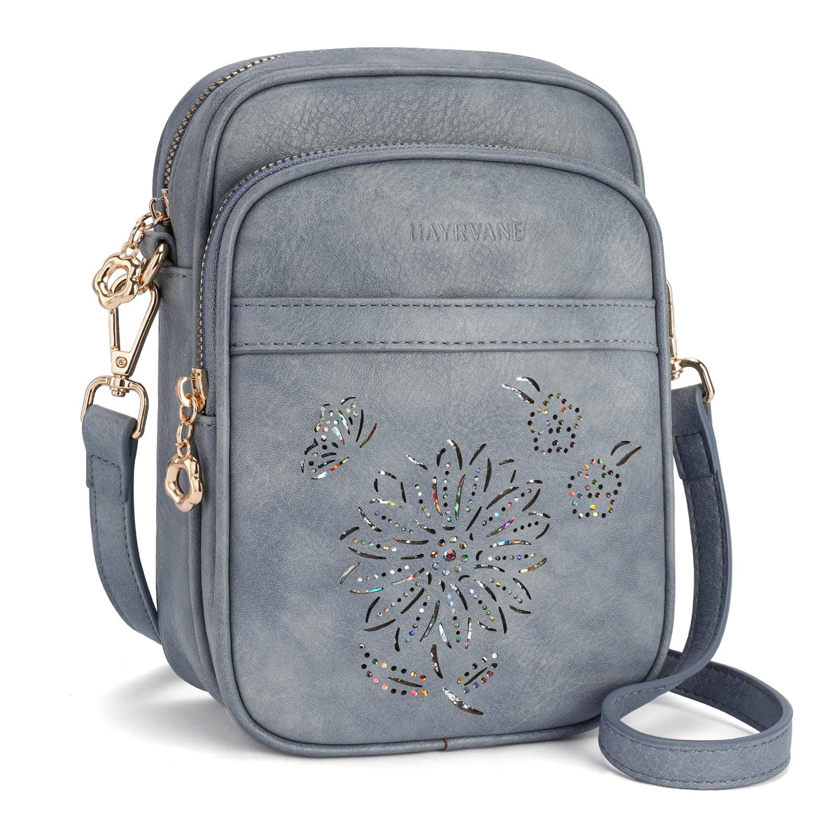 HAYRVANE Women's Small RFID Crossbody Phone Purse with Card Slots