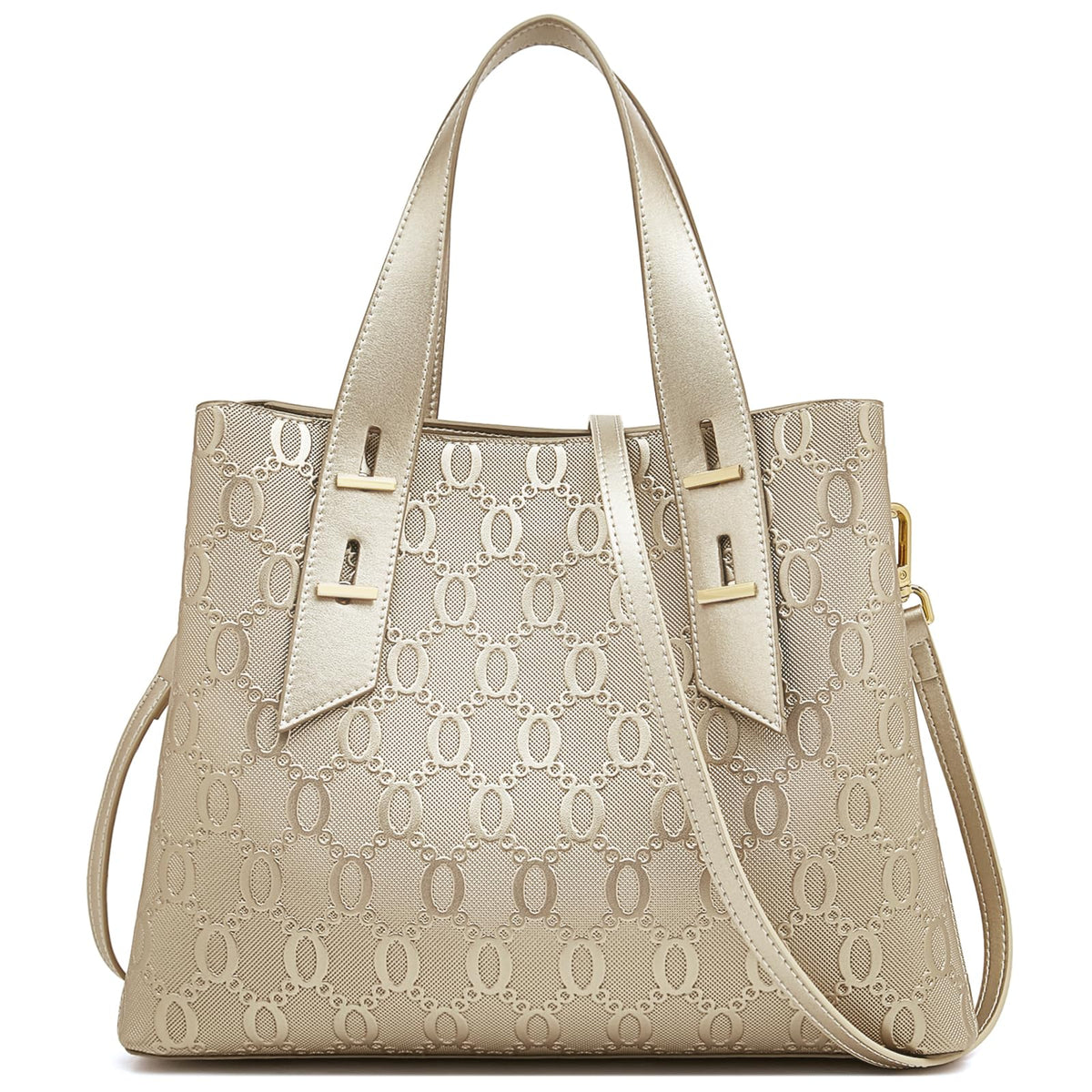 LAORENTOU Women's Genuine Leather Crossbody Satchel Handbag