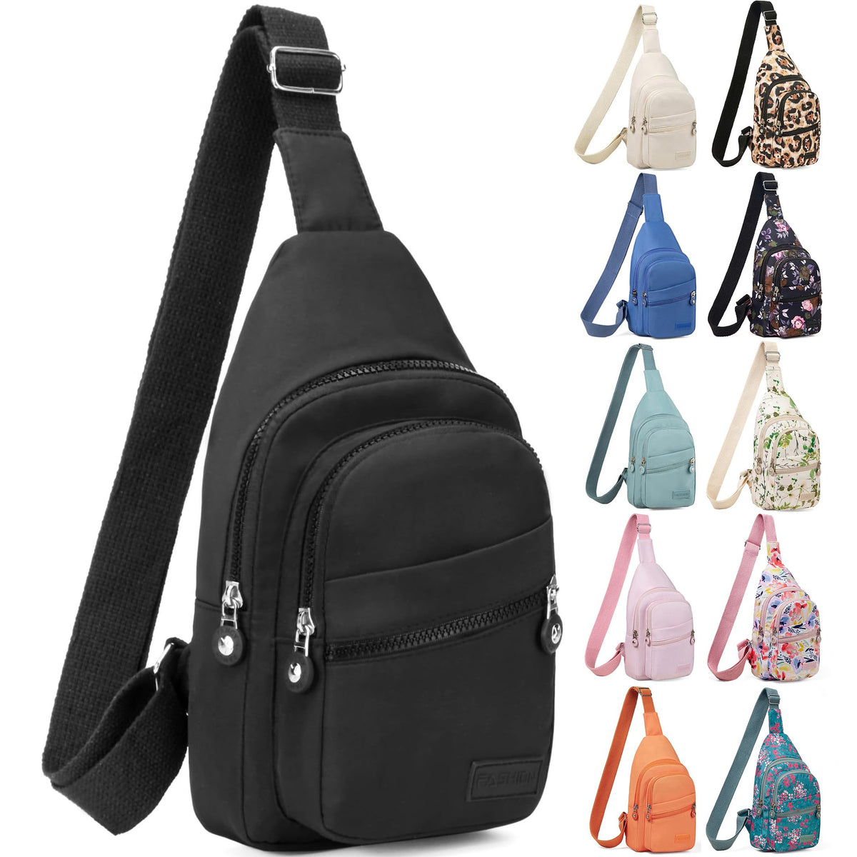 Banelu Small Crossbody Sling Bag Backpack for Women & Men