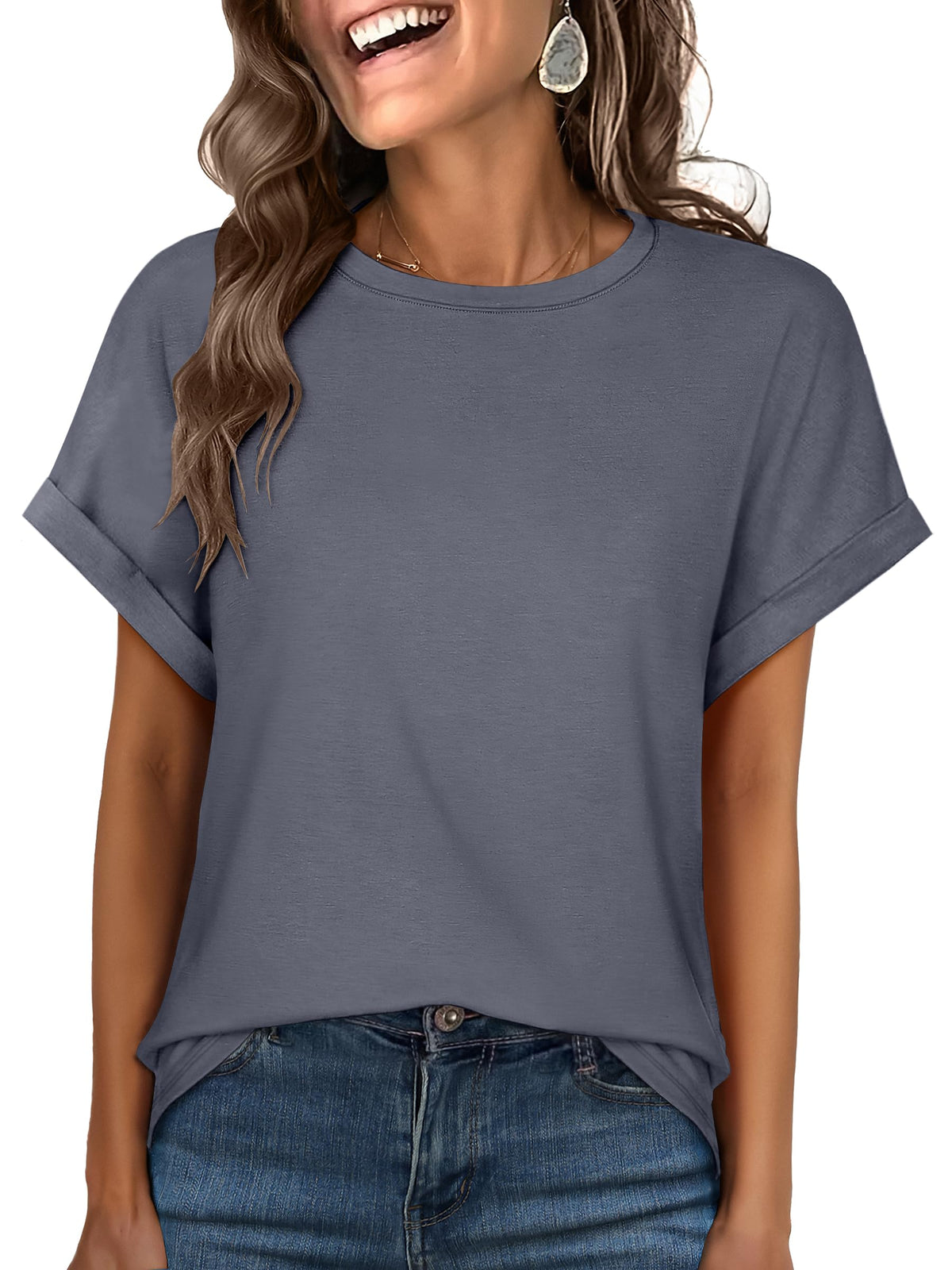 ANRABESS Women's Oversized Short Sleeve T Shirts