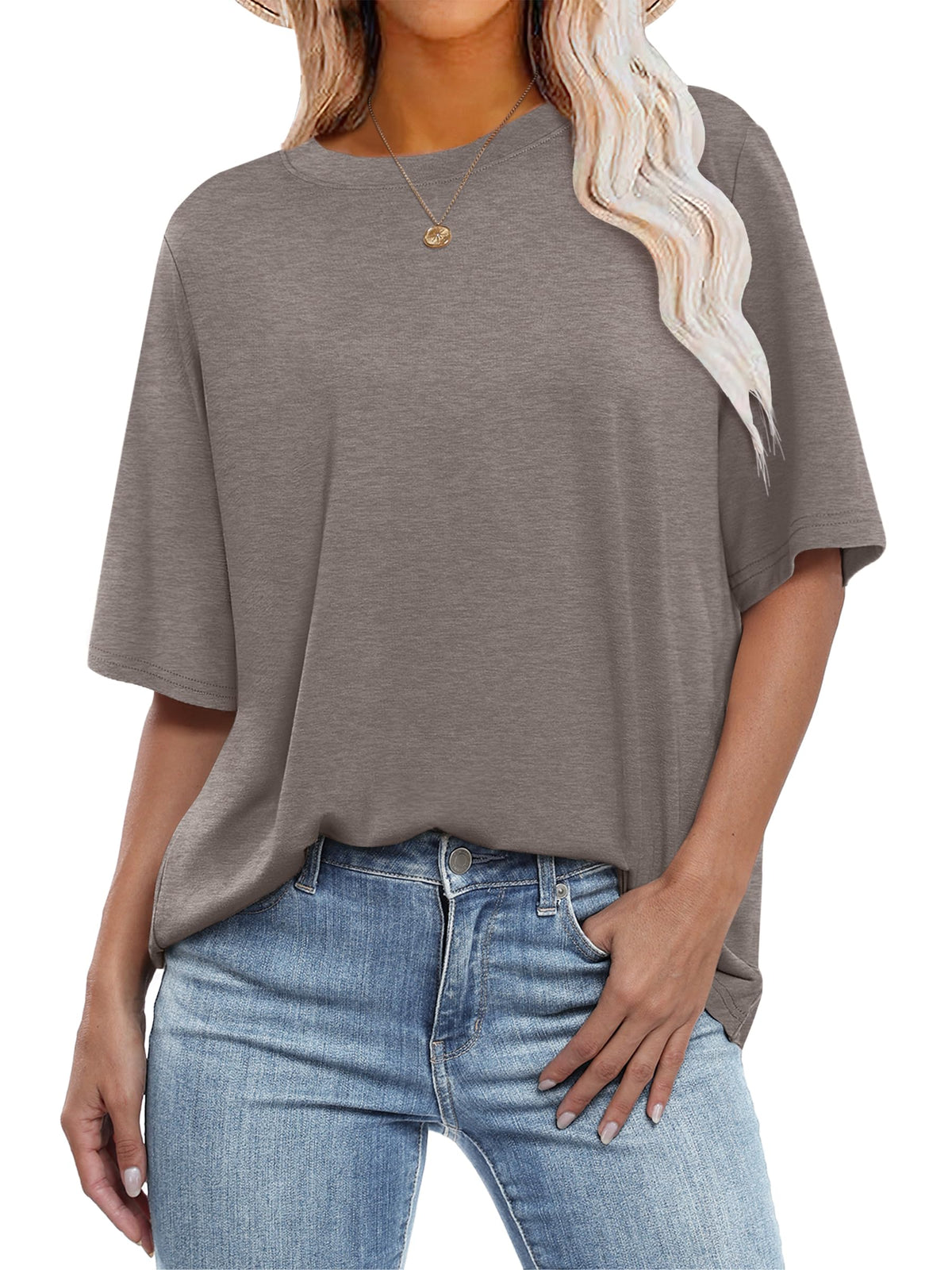 ANRABESS Womens Tops Oversized T Shirts