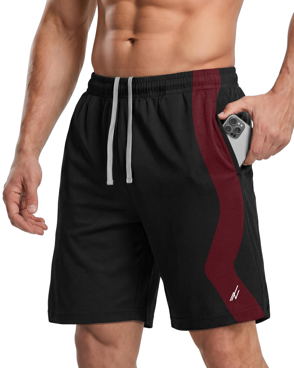 Men's Breathable Mesh Quick-Dry Loose-Fit Athletic Shorts