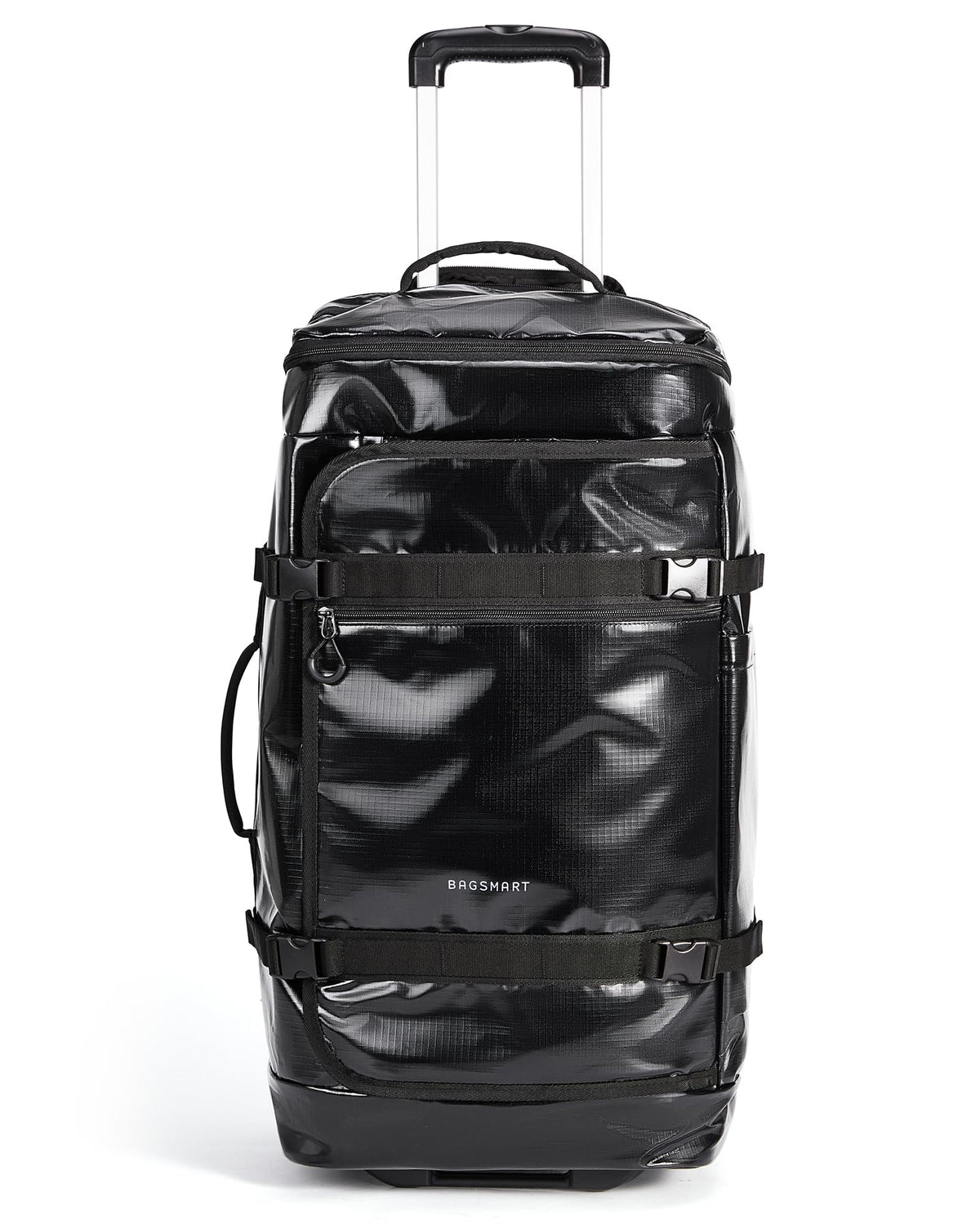 BAGSMART Rolling Duffle Bag with Wheels, Travel Duffel Luggage Bag for Men, Water Repellent Heavy Duty for Travel Camp