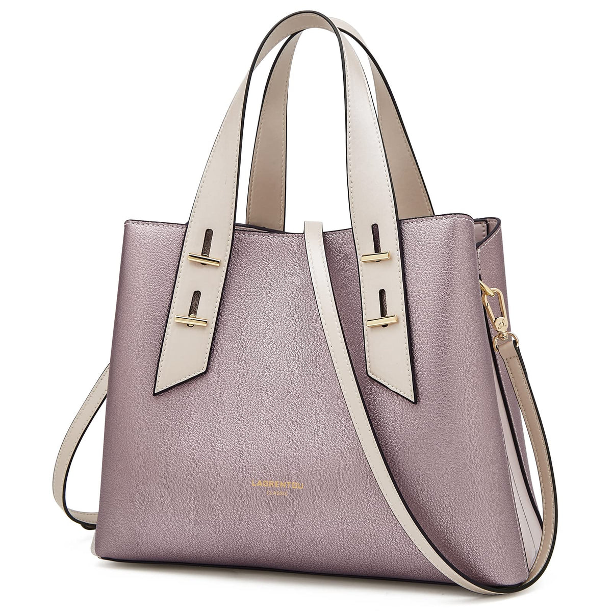 LAORENTOU Women's Genuine Leather Crossbody Satchel Handbag