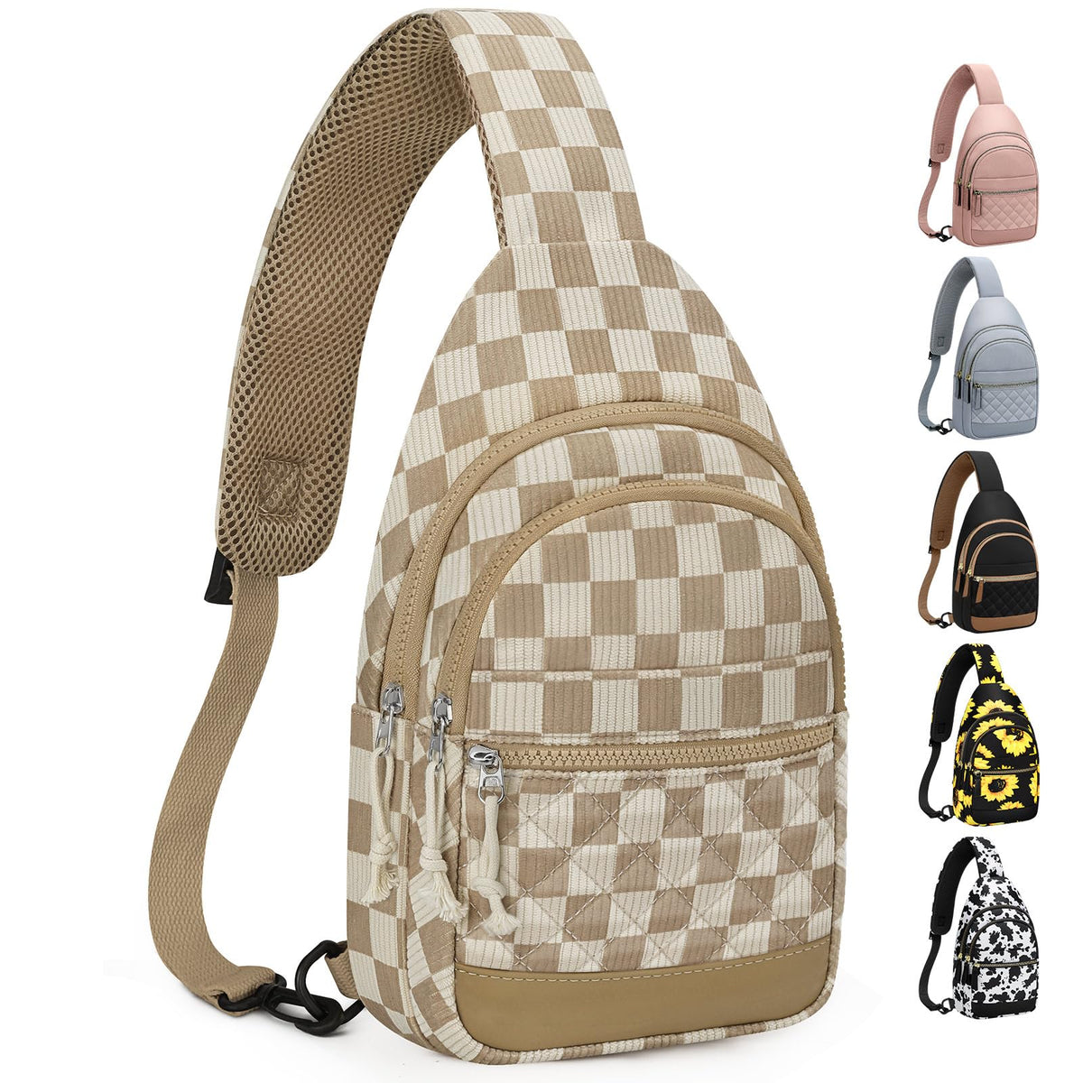 Capolo Waterproof Crossbody Sling Bag Fanny Pack for Women & Men