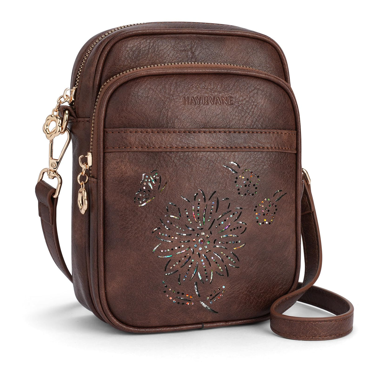 HAYRVANE Women's Small RFID Crossbody Phone Purse with Card Slots