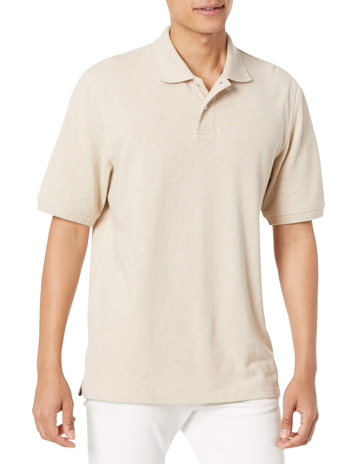 Amazon Essentials Men's Regular-Fit Cotton Pique Polo Shirt, Short Sleeve (Available in Big & Tall)