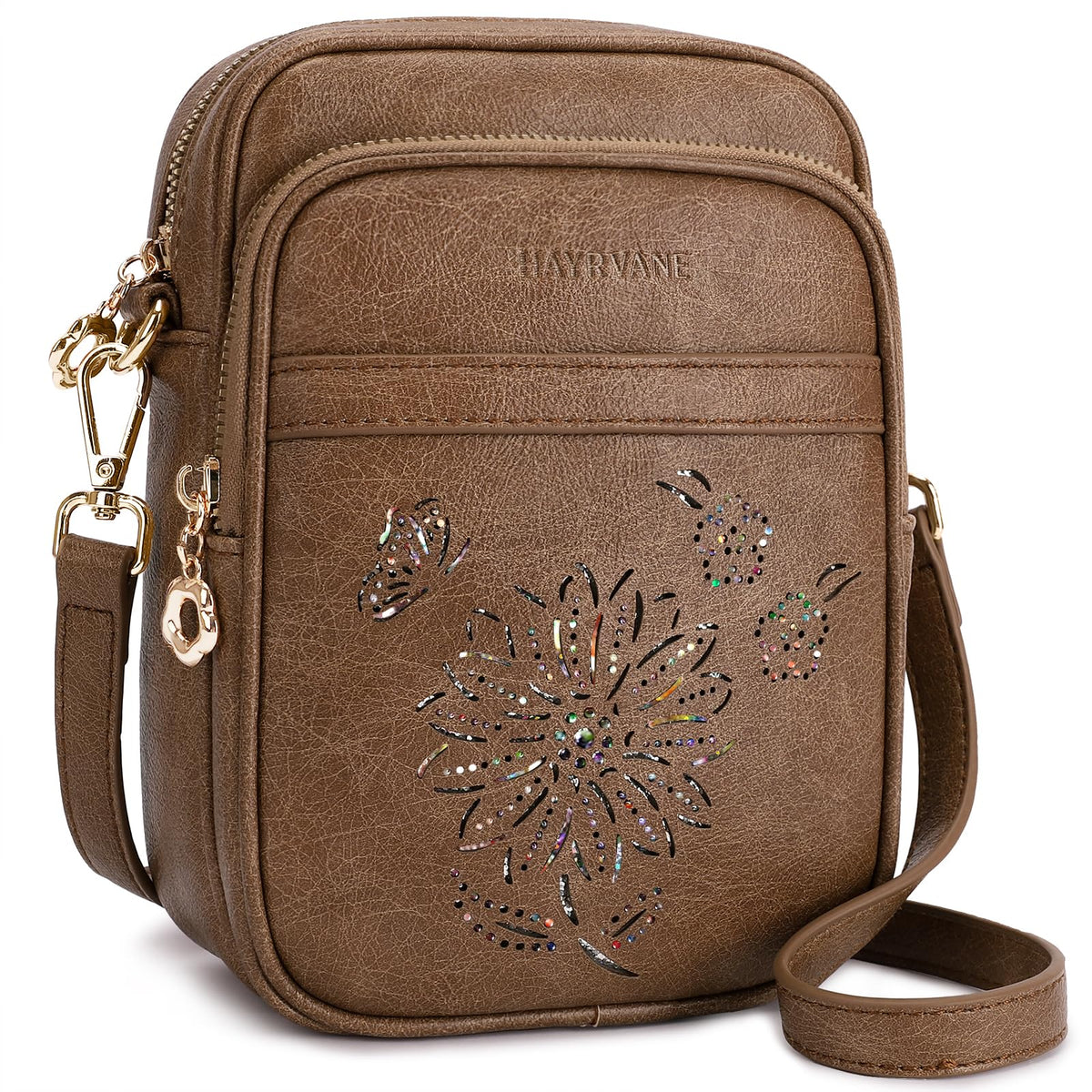 HAYRVANE Women's Small RFID Crossbody Phone Purse with Card Slots