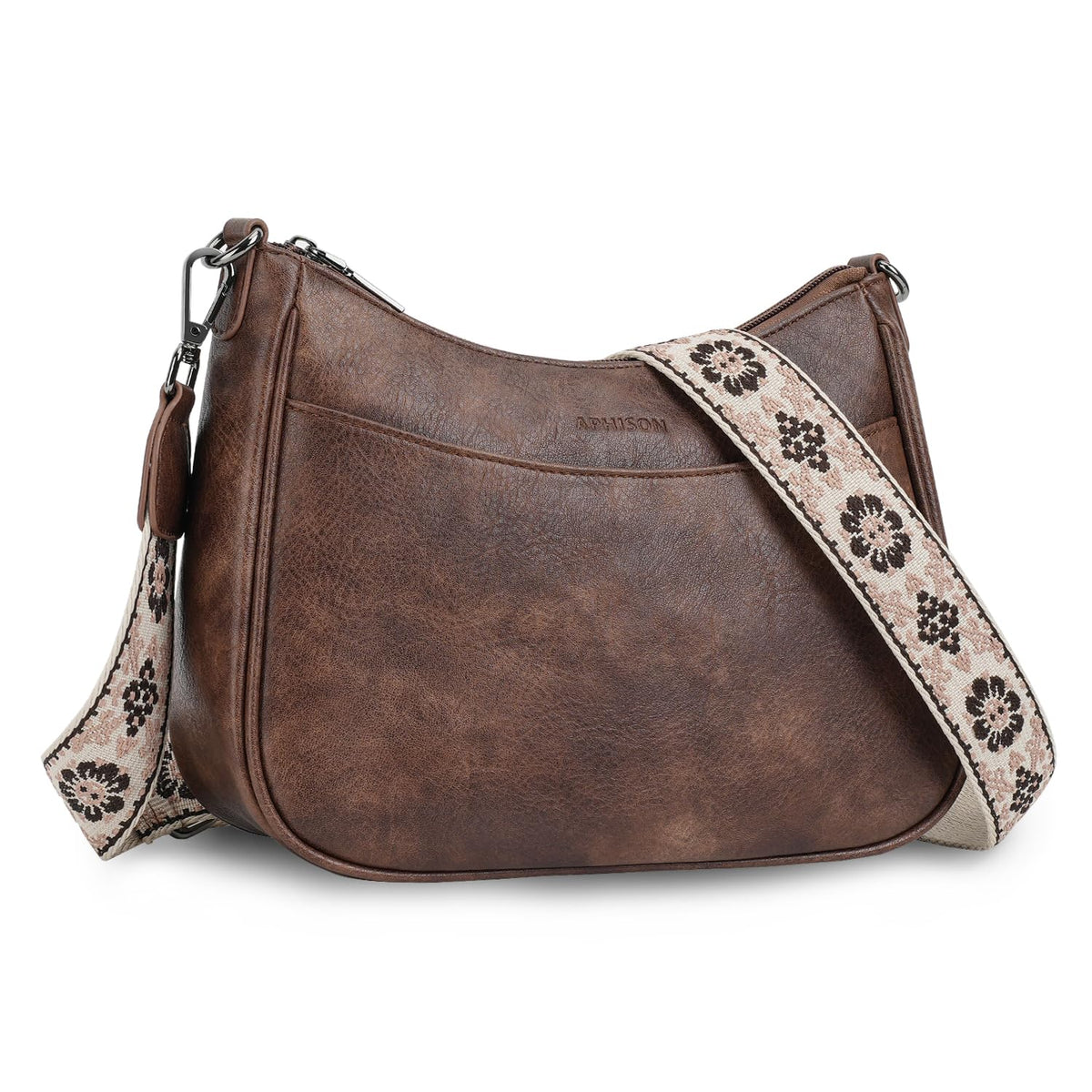 APHISON Women's Trendy Leather Crossbody Shoulder Handbag