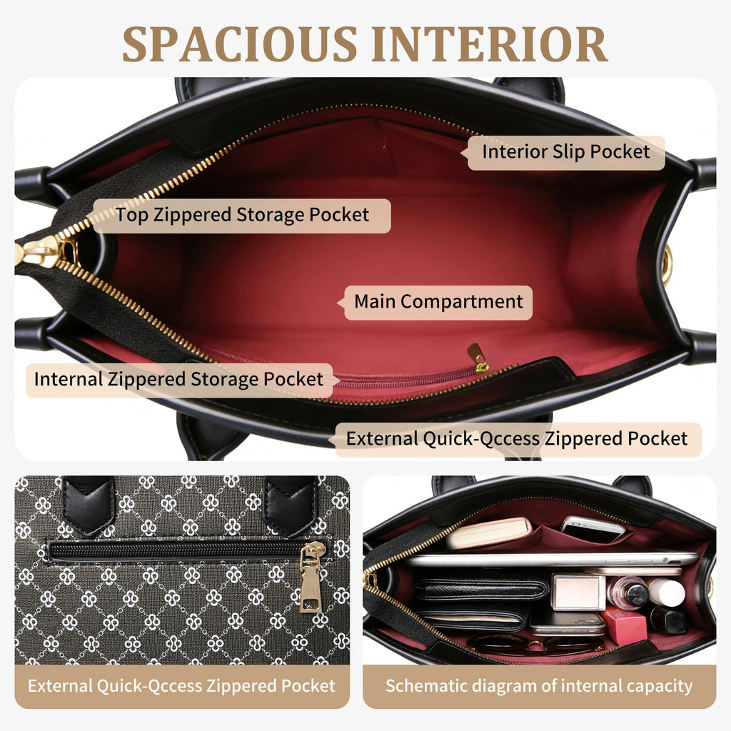 Daclubmenxy Womens Handbags Fashion Satchel Shoulder Tote Top Handle Bag
