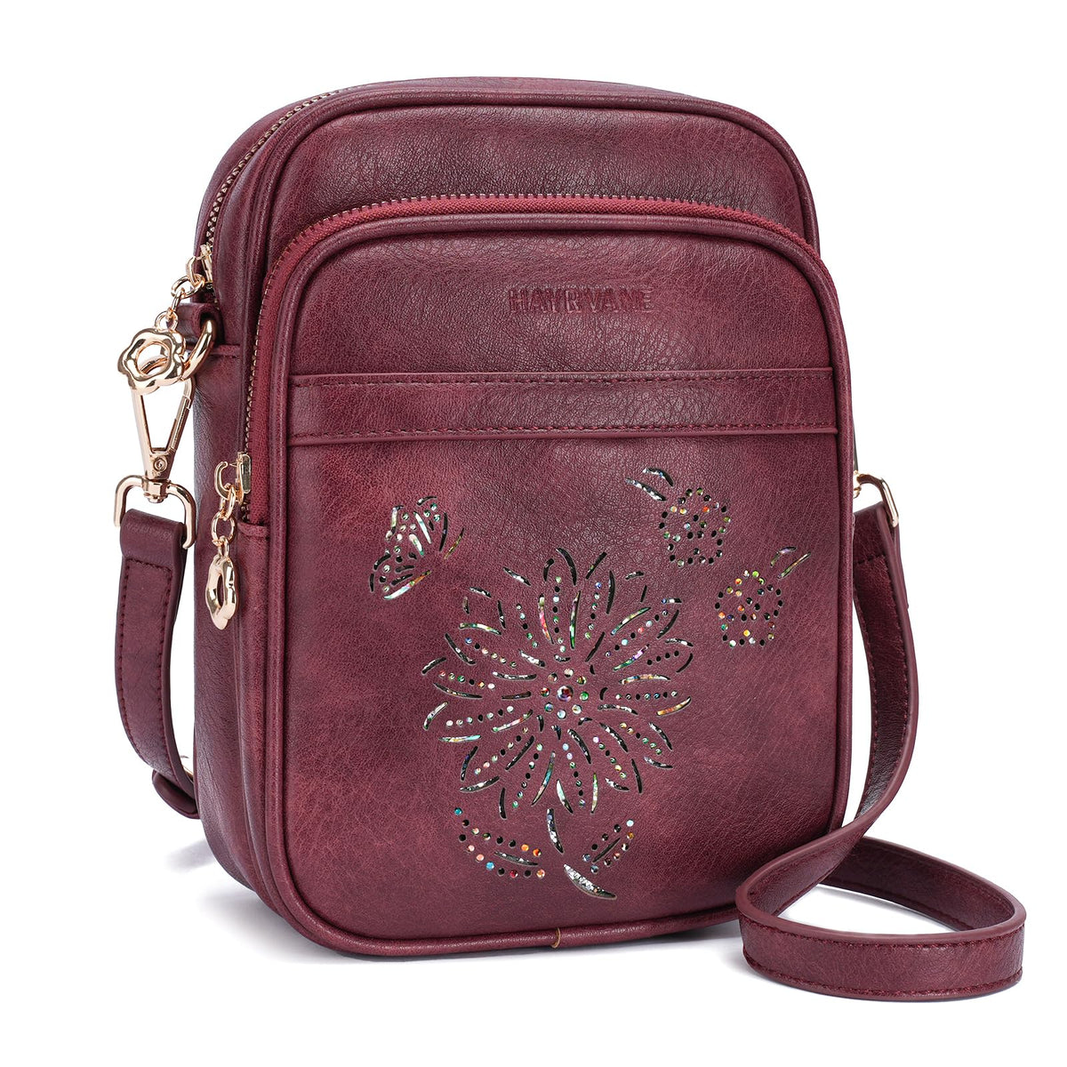 HAYRVANE Women's Small RFID Crossbody Phone Purse with Card Slots