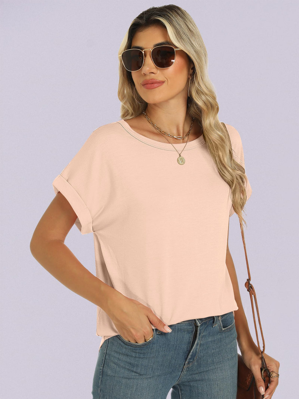 ANRABESS Women's Oversized Short Sleeve T Shirts