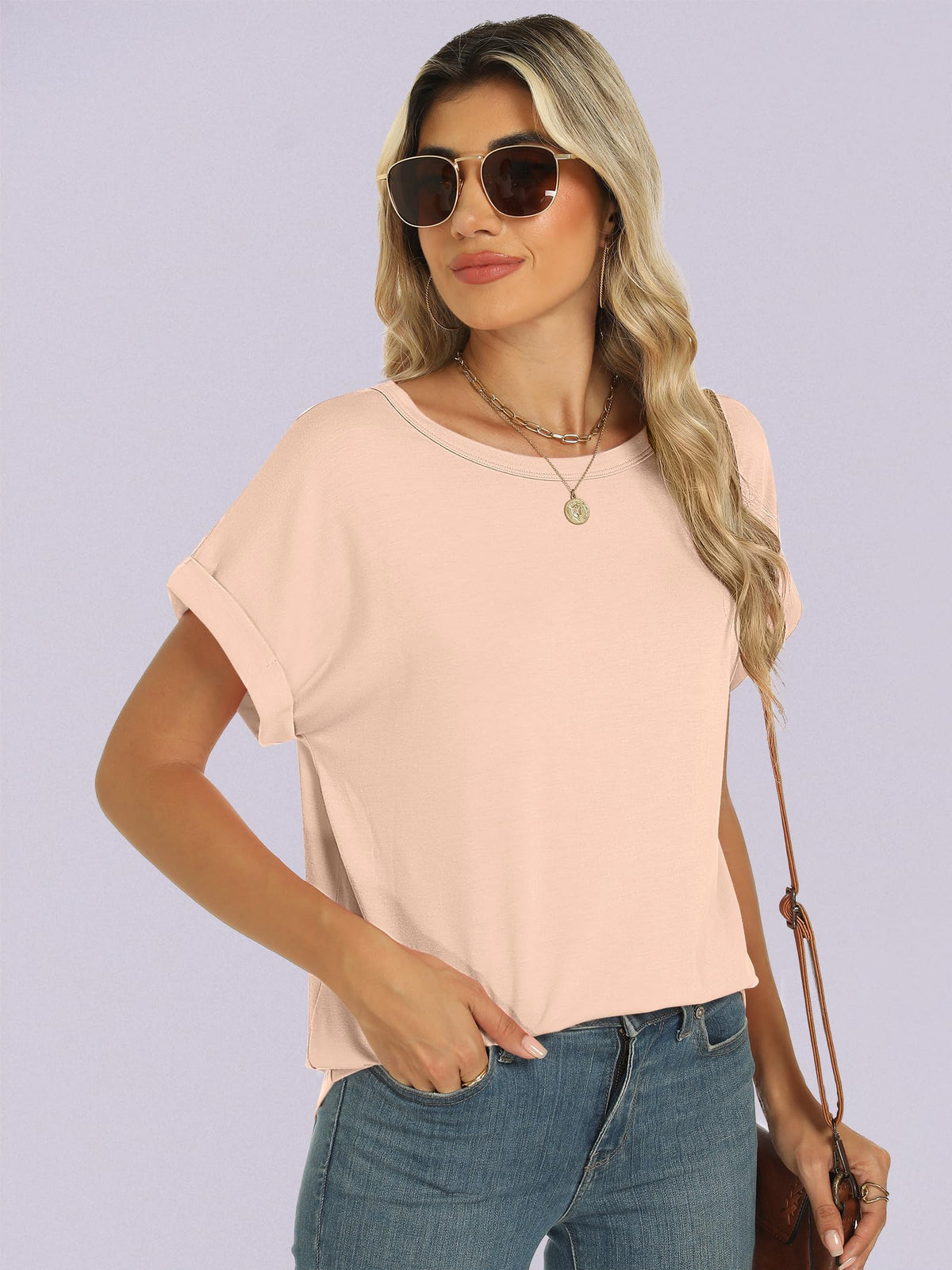 ANRABESS Women's Oversized Short Sleeve Casual T-Shirt