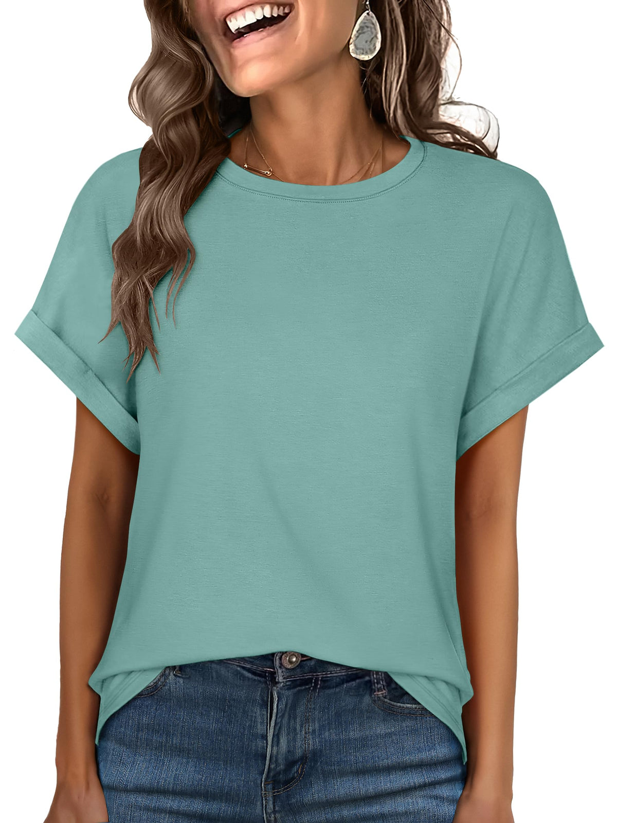 ANRABESS Women's Oversized Short Sleeve T Shirts