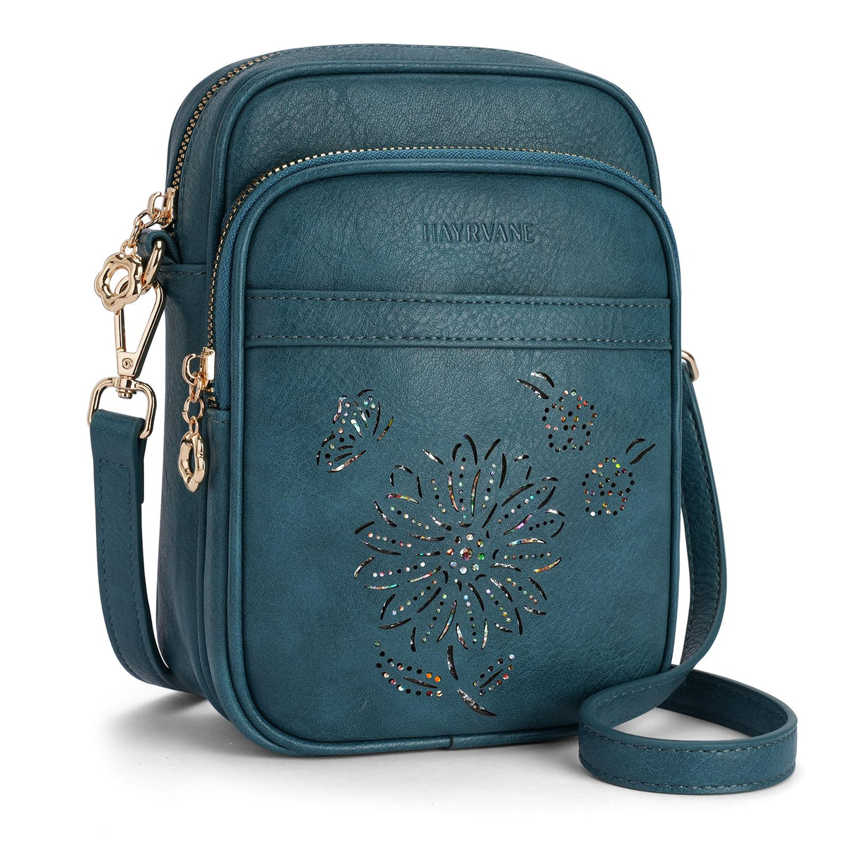 HAYRVANE Women's Small RFID Crossbody Phone Purse with Card Slots