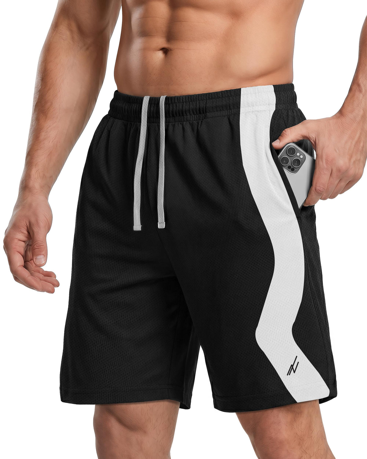 Men's Breathable Mesh Quick-Dry Loose-Fit Athletic Shorts