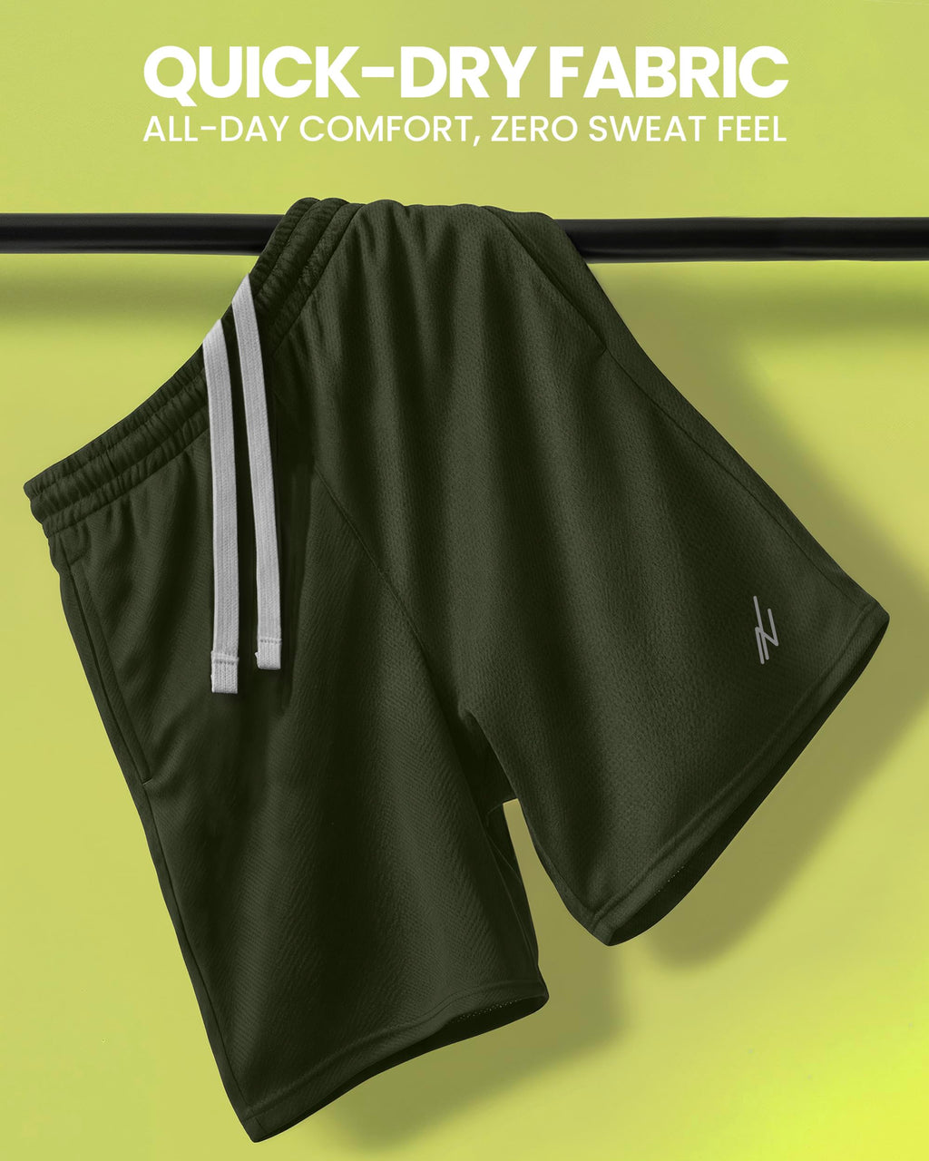 Men's Breathable Mesh Quick-Dry Loose-Fit Athletic Shorts