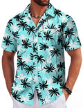 COOFANDY Mens Hawaiian Shirts Short Sleeve Tropical Button Down Shirts Floral Summer Beach Shirt