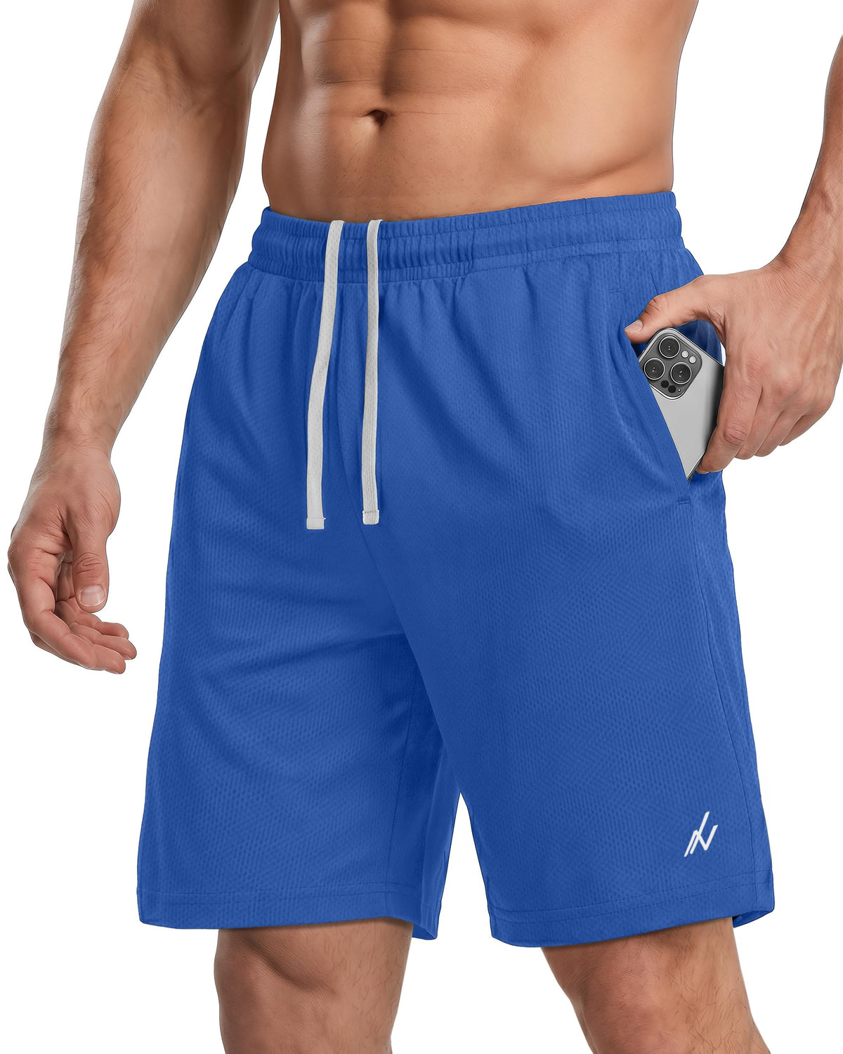 Men's Breathable Mesh Quick-Dry Loose-Fit Athletic Shorts