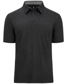 J.VER Men's Wrinkle-Free Stretch Moisture-Wicking Golf Polo Shirt