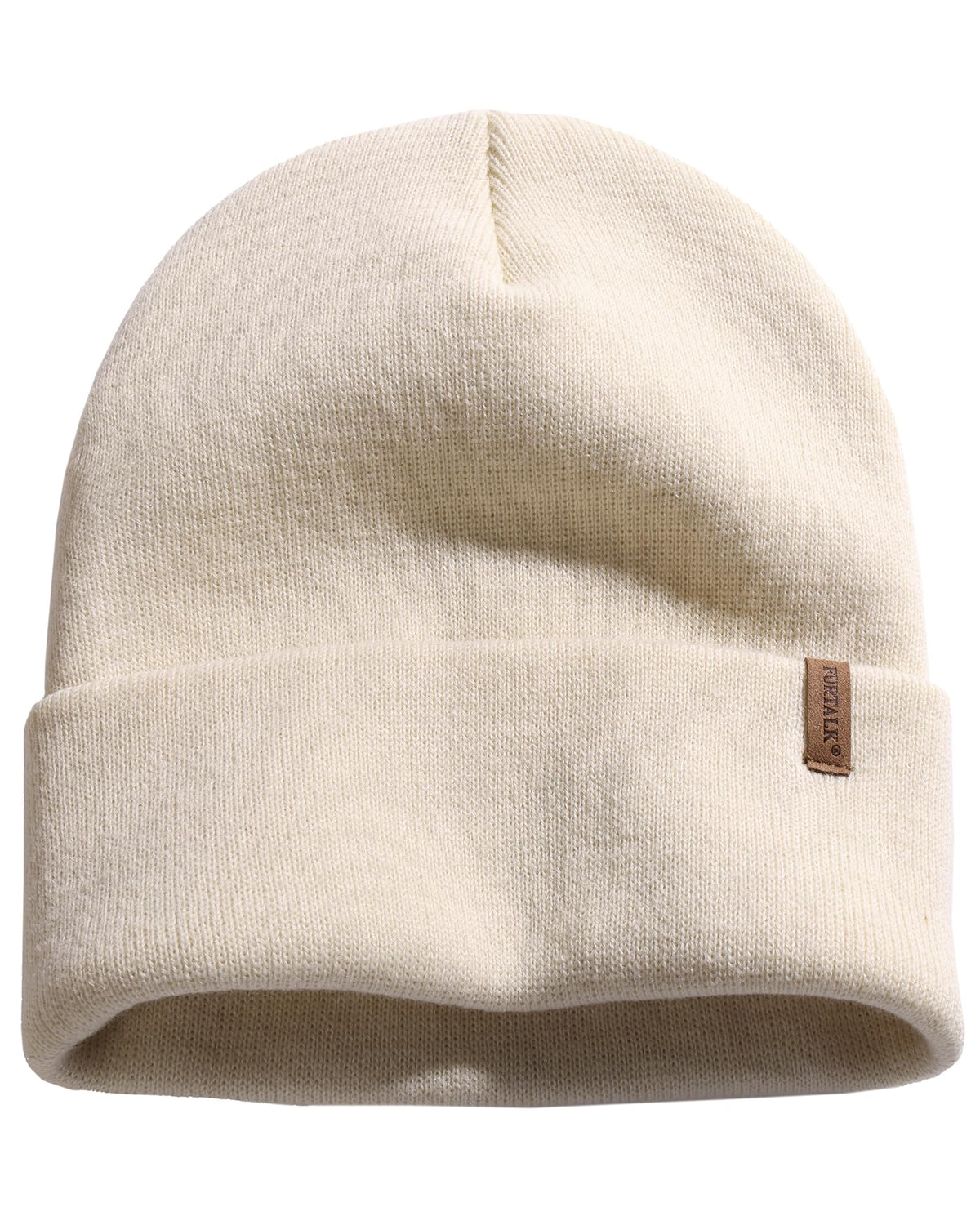 FURTALK Unisex Cuffed Thick Knit Winter Beanie Hat