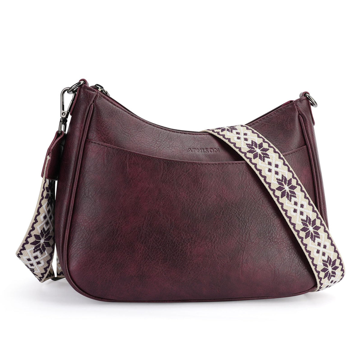 APHISON Women's Trendy Leather Crossbody Shoulder Handbag