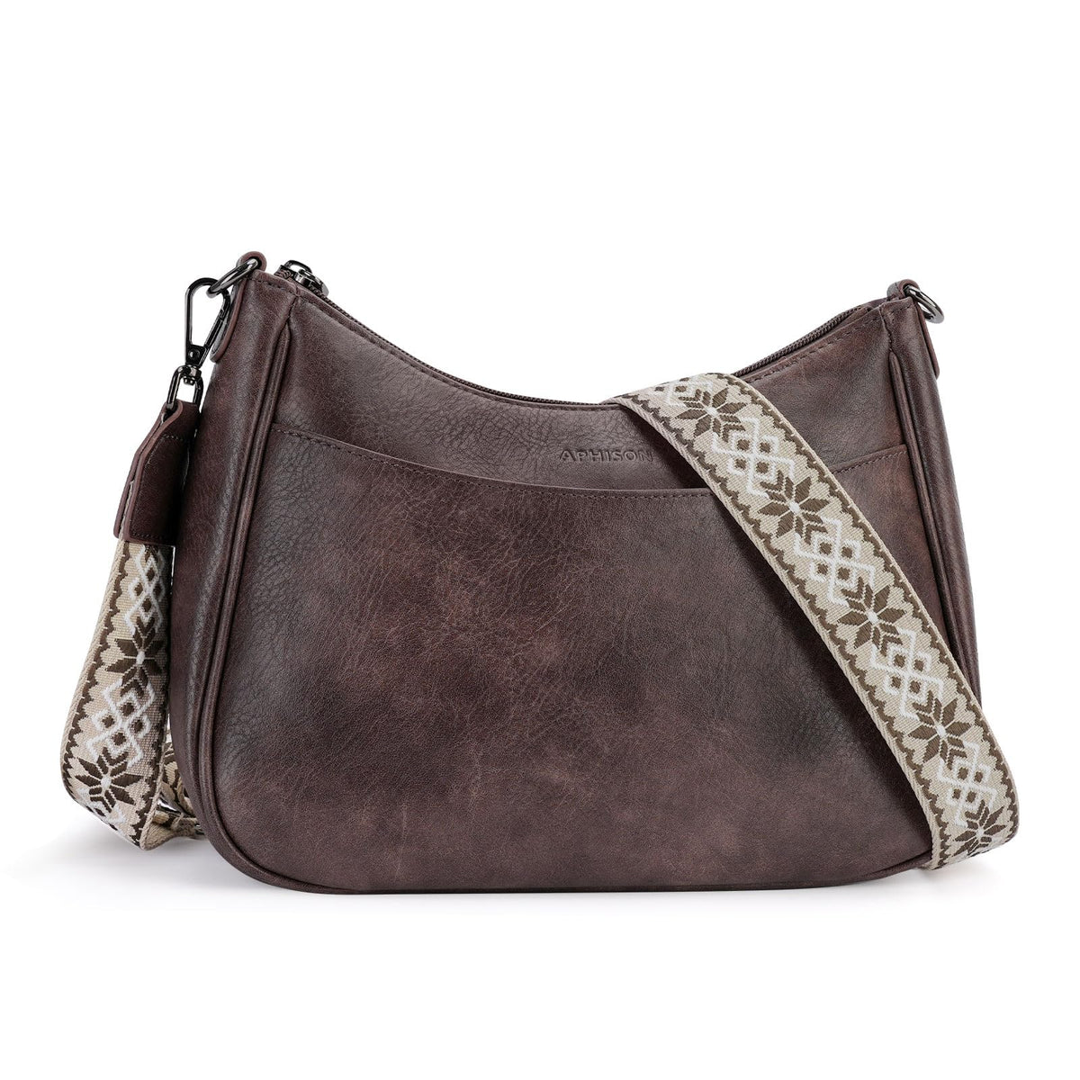 APHISON Women's Trendy Leather Crossbody Shoulder Handbag