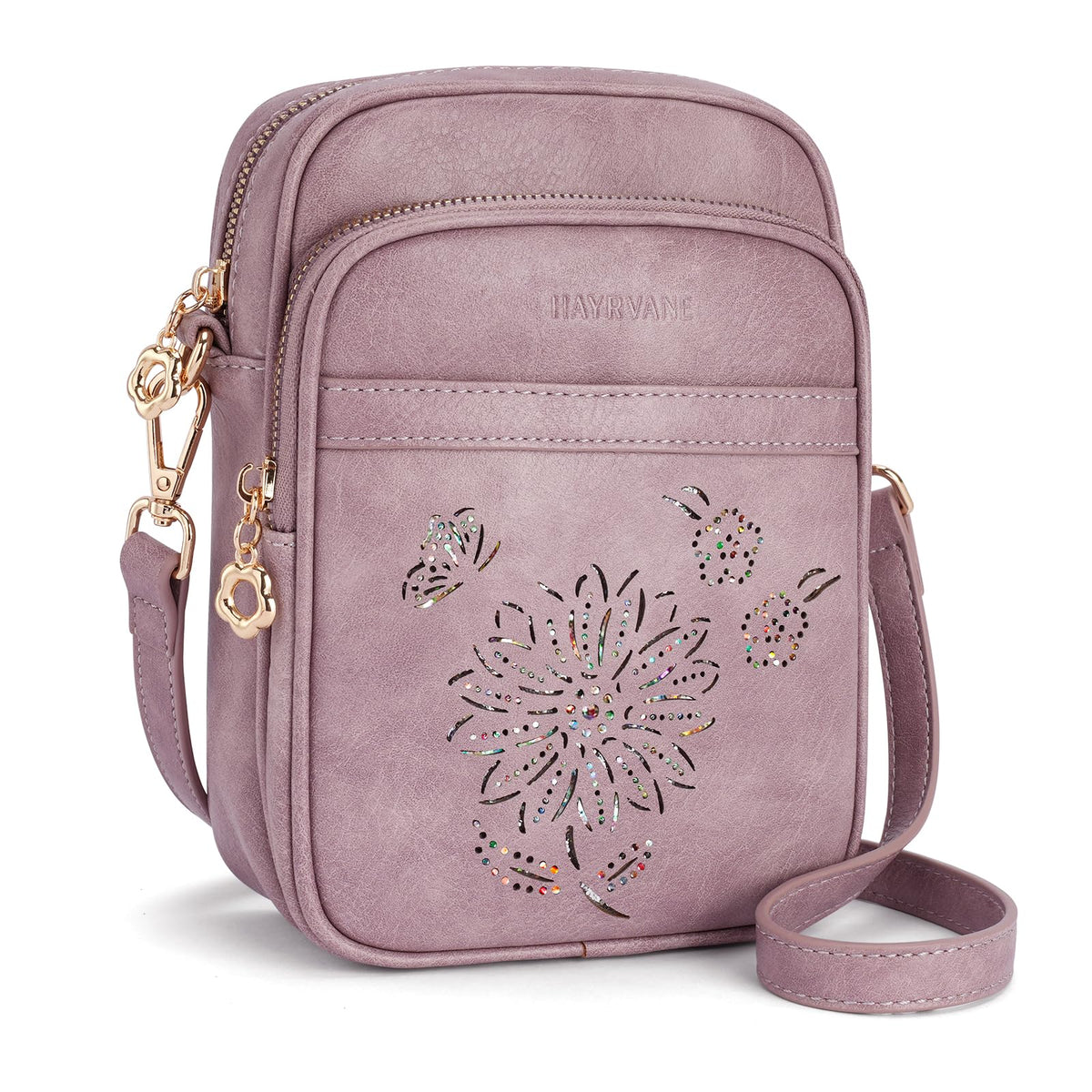 HAYRVANE Women's Small RFID Crossbody Phone Purse with Card Slots