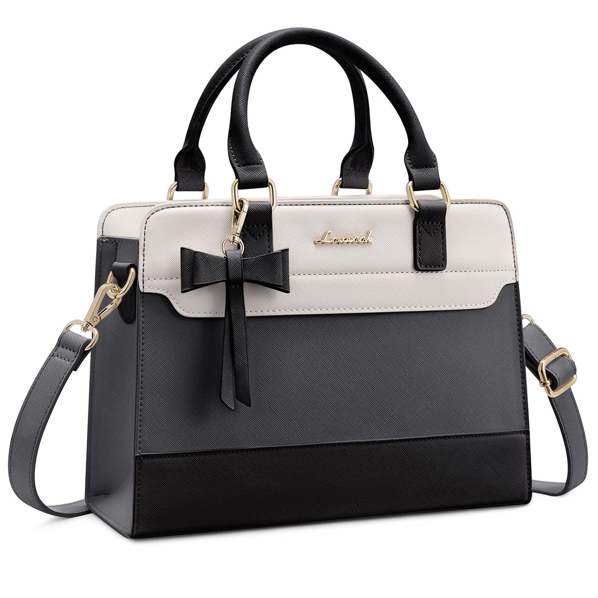 LOVEVOOK Women's Leather Tote Satchel Crossbody Handbag