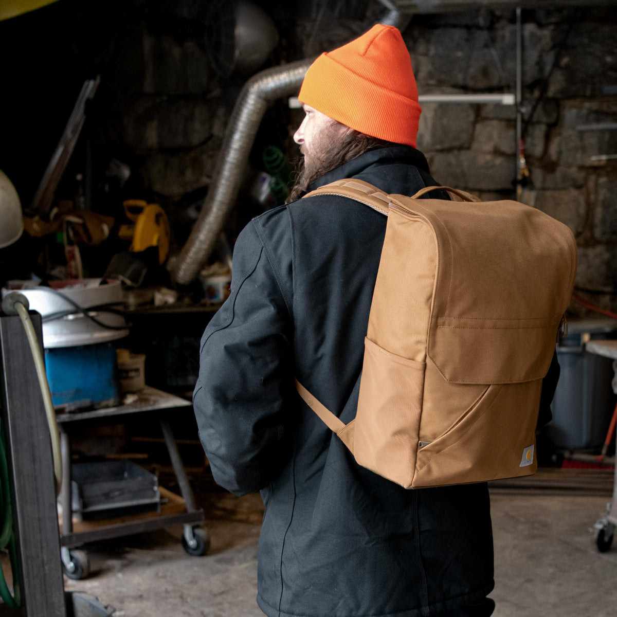 Carhartt Unisex Adult 21l Top-load Backpack, Durable Water Resistant Coated Canvas Base W/ 17" Laptop Sleeve
