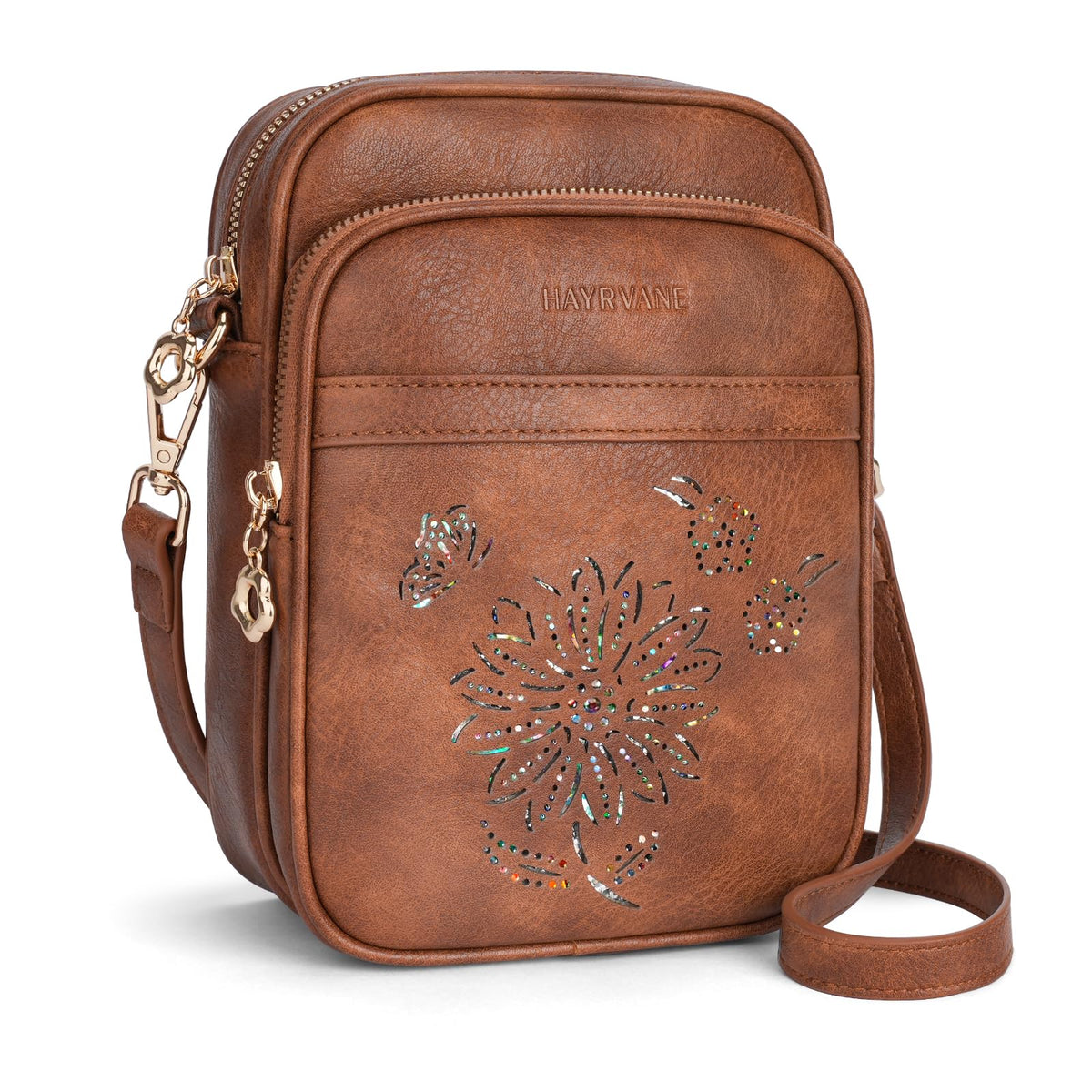 HAYRVANE Women's Small RFID Crossbody Phone Purse with Card Slots