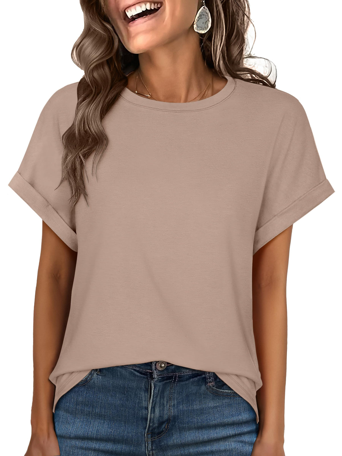 ANRABESS Women's Oversized Short Sleeve T Shirts