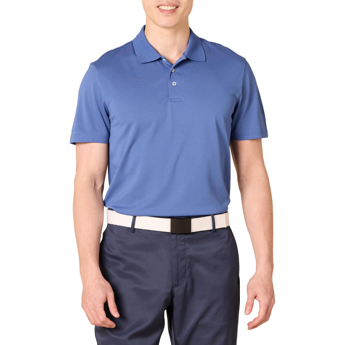 Amazon Essentials Men's Moisture Wicking Golf Polo Shirt, Short Sleeve, Slim-Fit, Quick-Dry, Active Wear