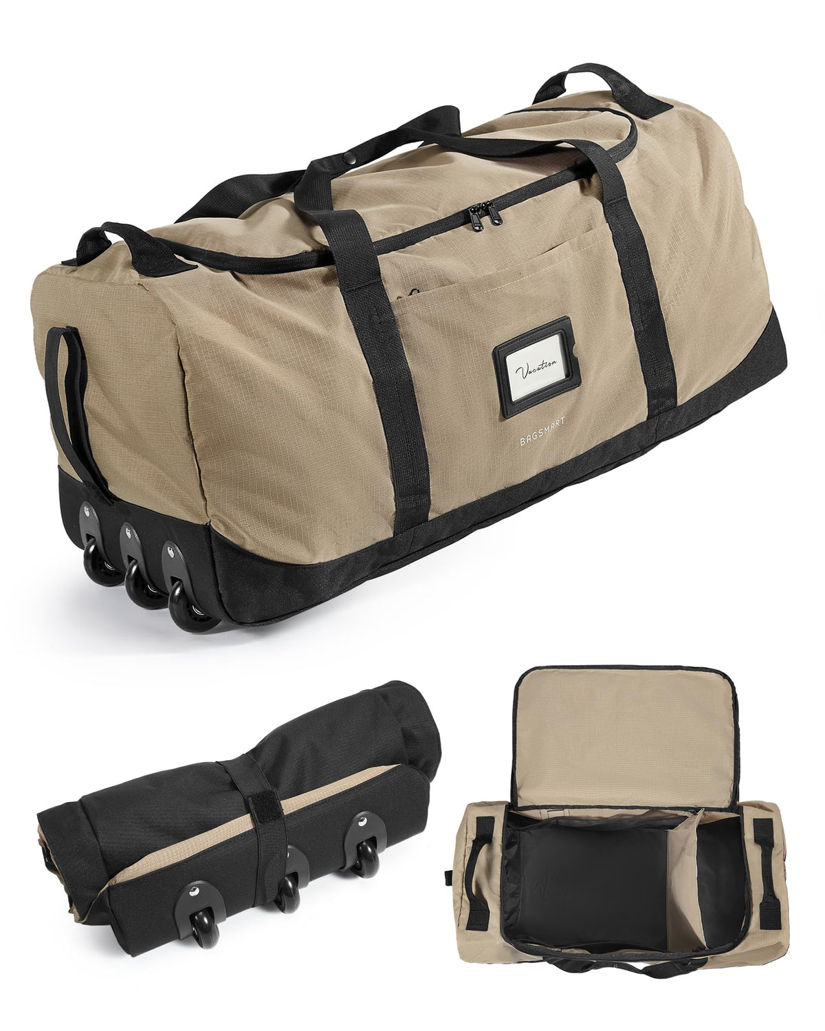 BAGSMART 83L Foldable Travel Bag, Large Duffle Bag Luggage for Travel