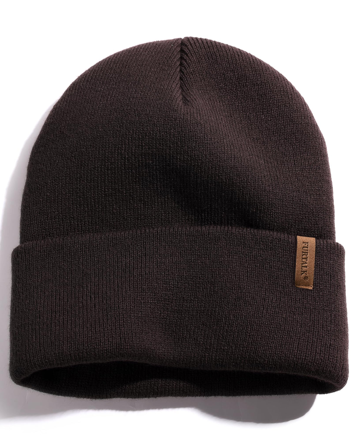 FURTALK Unisex Cuffed Thick Knit Winter Beanie Hat