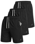 Men's Breathable Mesh Loose-Fit Athletic Gym Shorts Multipack