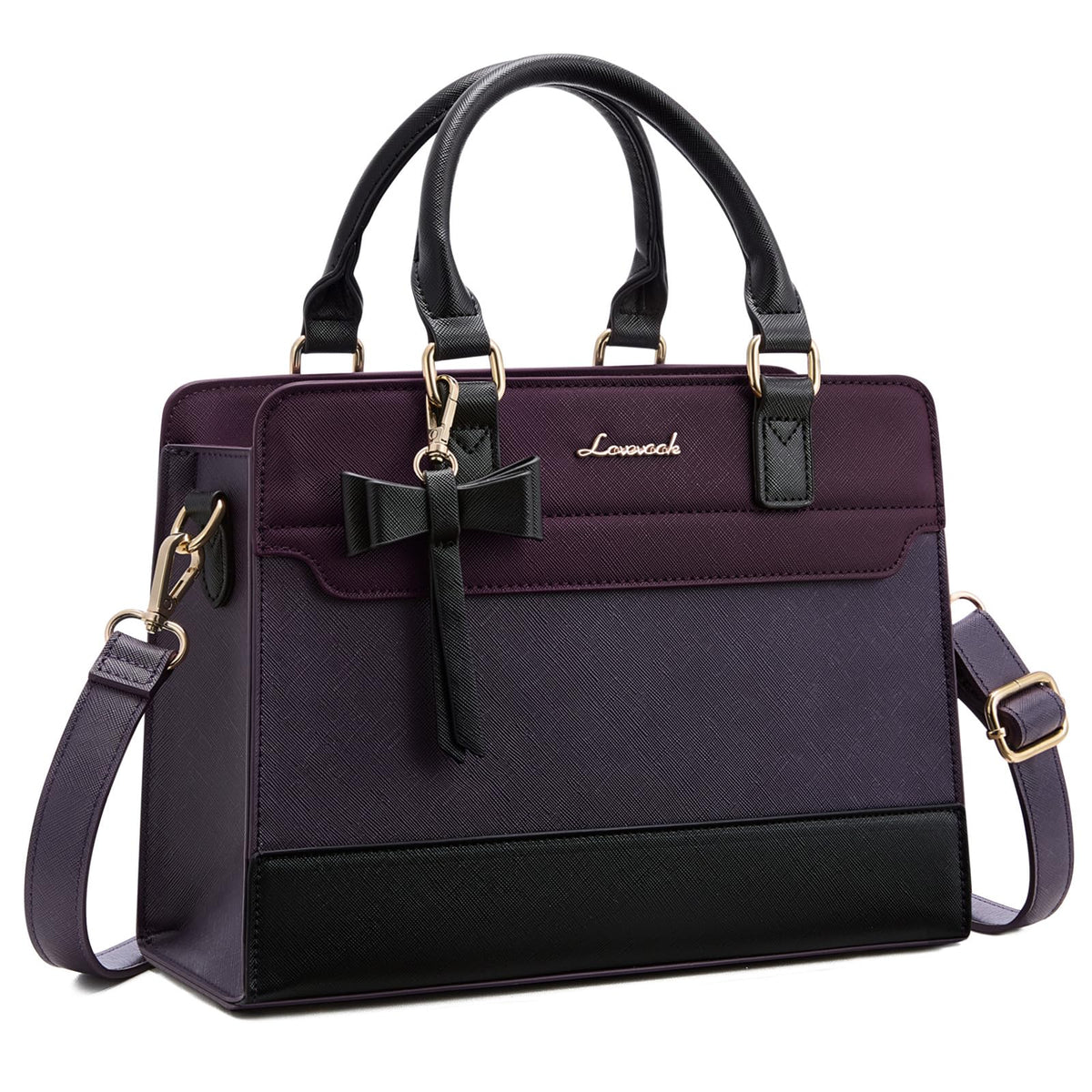 LOVEVOOK Women's Leather Tote Satchel Crossbody Handbag