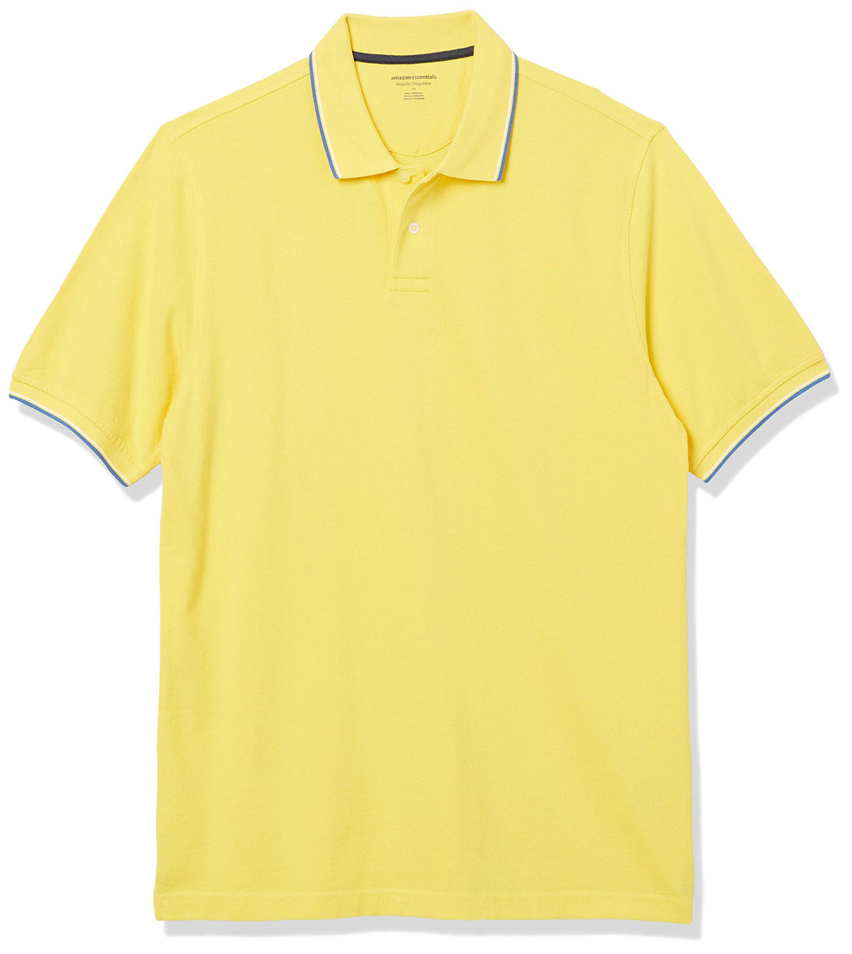 Amazon Essentials Men's Regular-Fit Cotton Pique Polo Shirt, Short Sleeve (Available in Big & Tall)