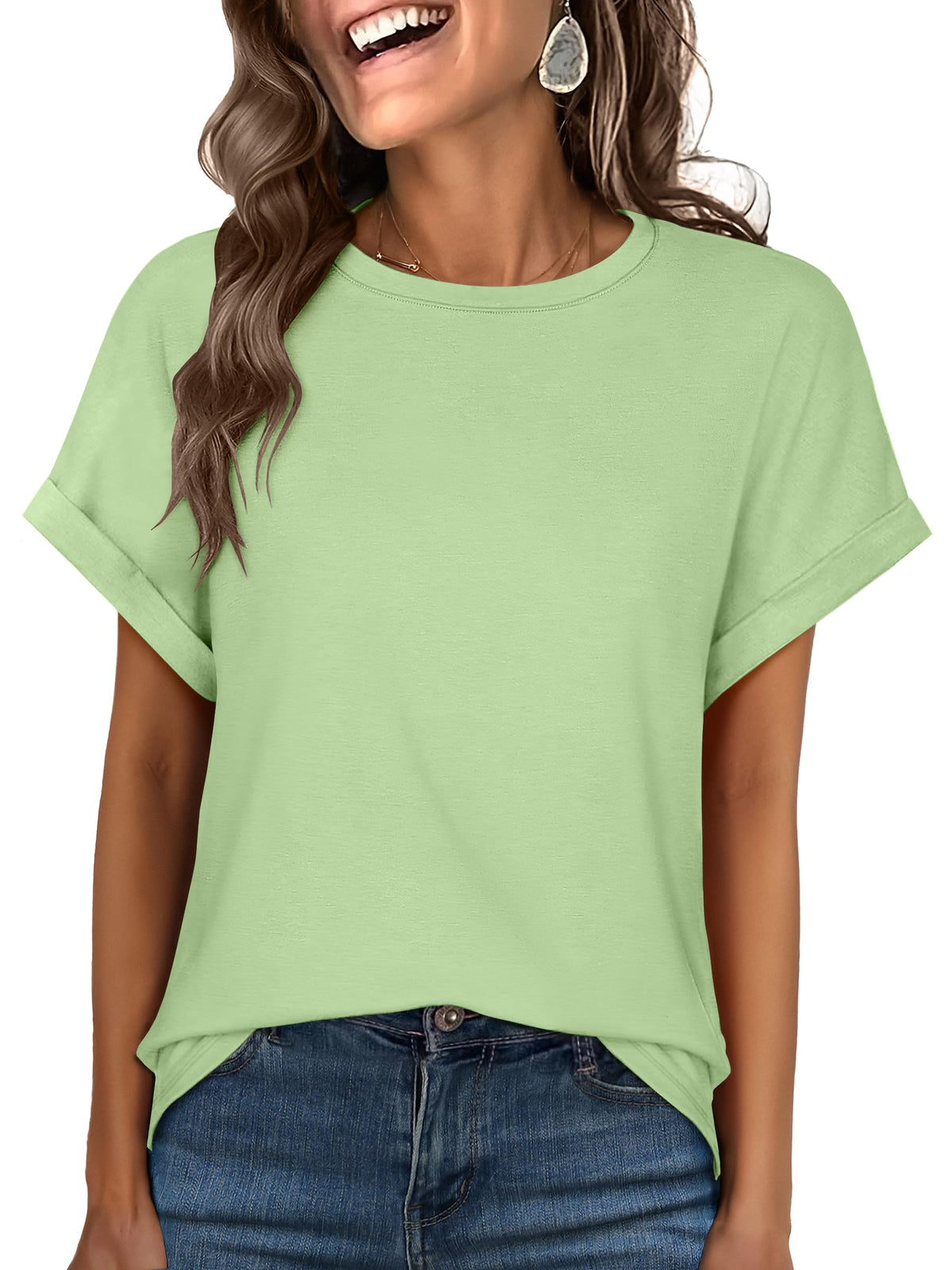 ANRABESS Women's Oversized Short Sleeve T Shirts